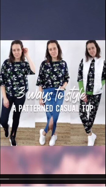 Casual Printed Elm Top